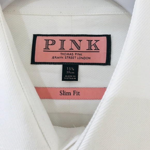Thomas Pink Other - THOMAS PINK {15 1/2} Shirt White French Cuff Slim Fit